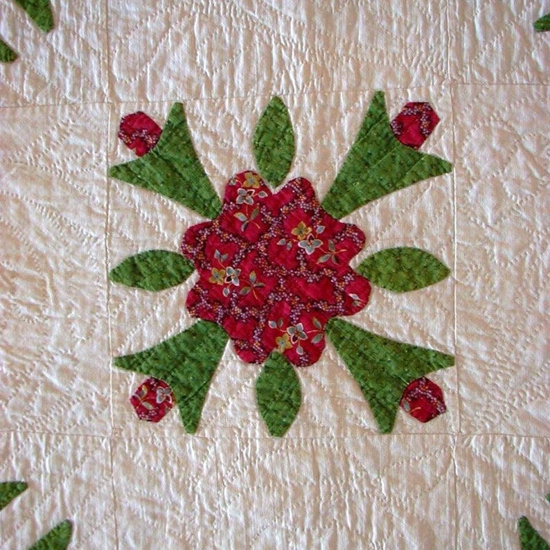PATAPSCO ROSE WREATH Quilt Pattern With Complete Instructions and
