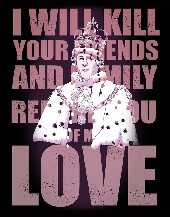 Hamilton Poster king George Etsy