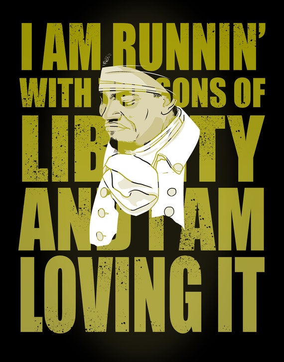 Hamilton Poster hercules Mulligan sons of Liberty Etsy