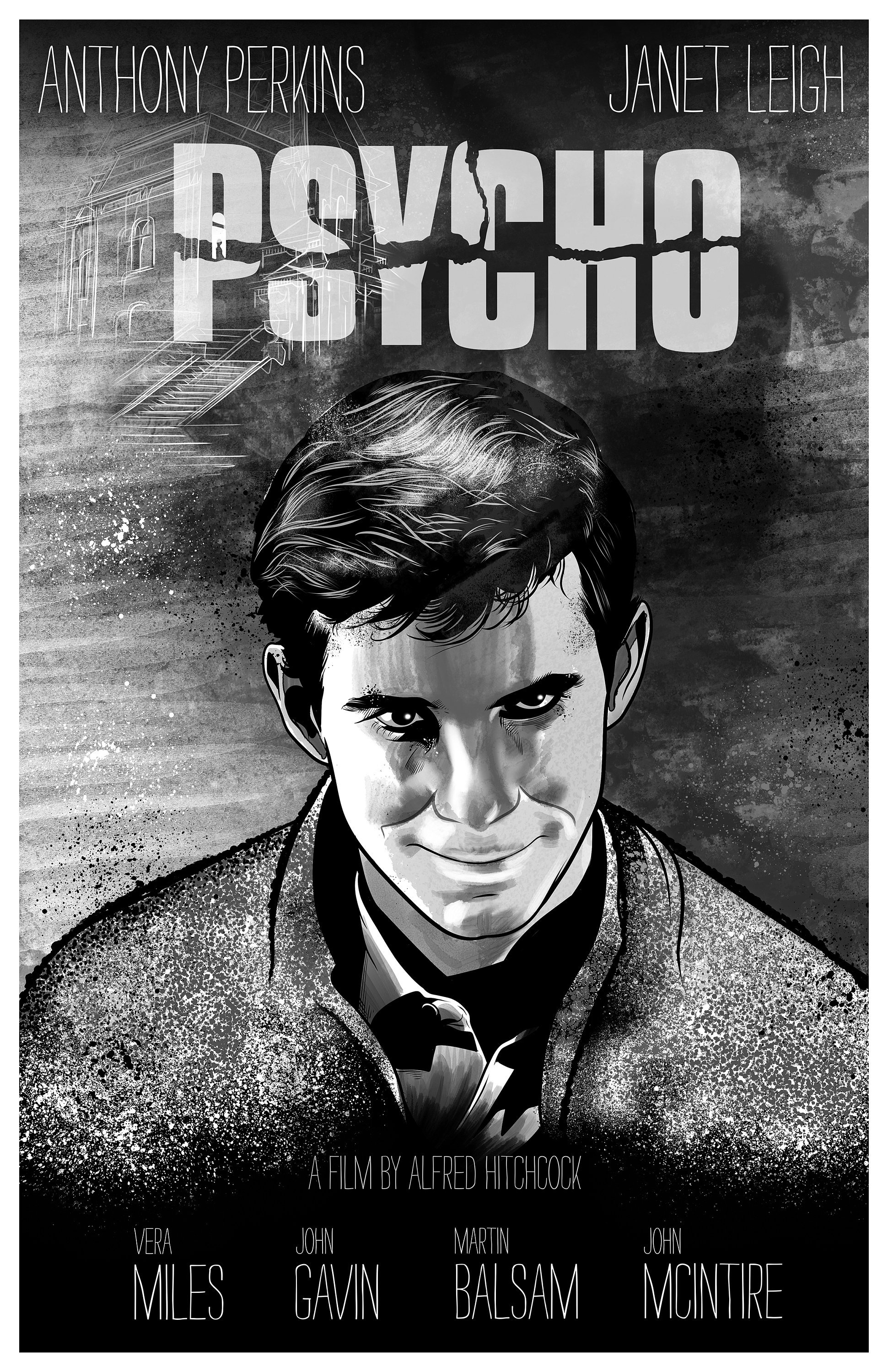 Alfred Hitchcock's Psycho (felt Poster) - Etsy
