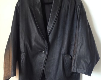 Vintage Black Leather Jacket