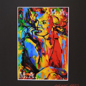 The Marilyn Monroe Print 5x7 on Double Matted 8x11