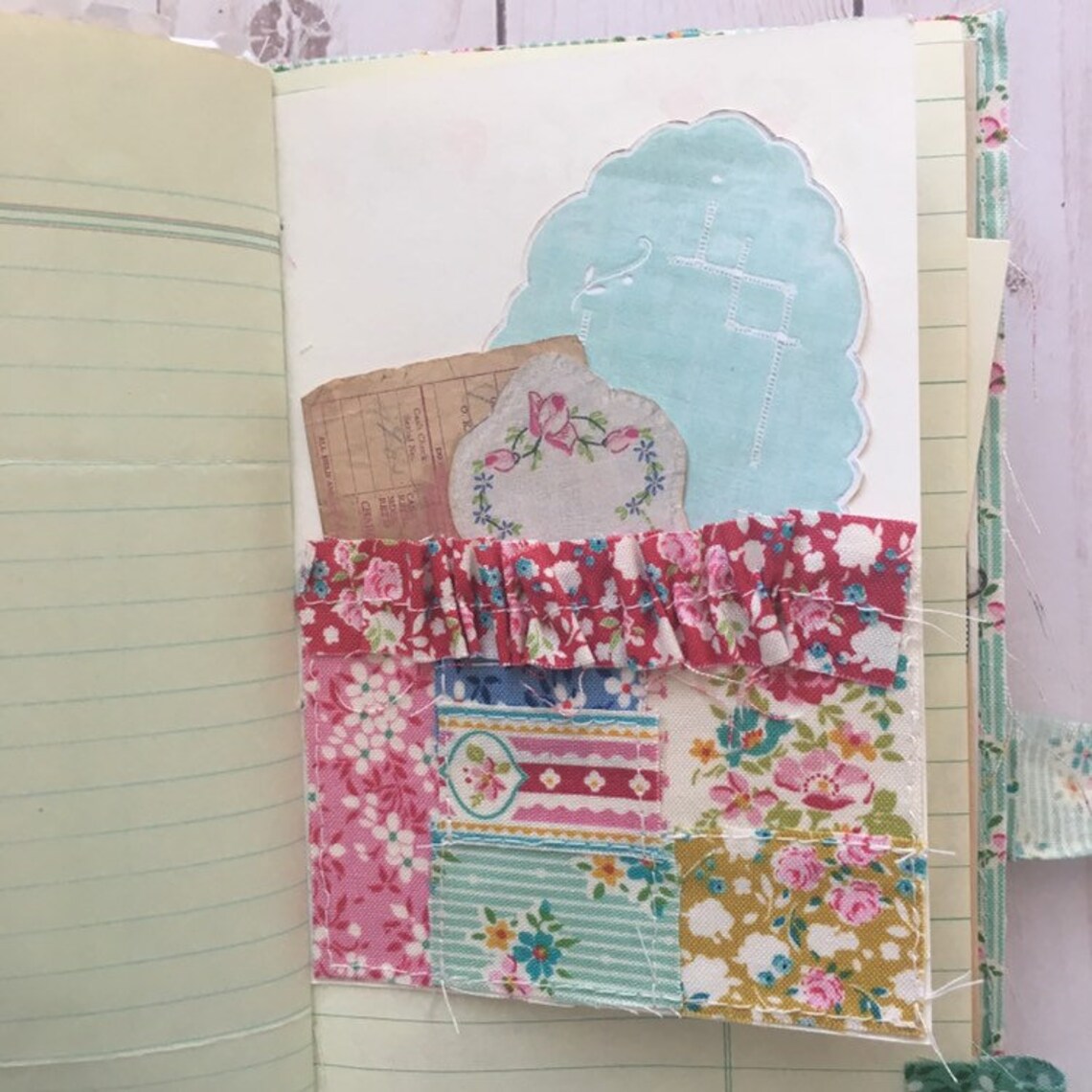 Fabric journal Etsy