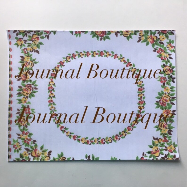 Vintage Handkerchief Printable Autumn Collection Etsy