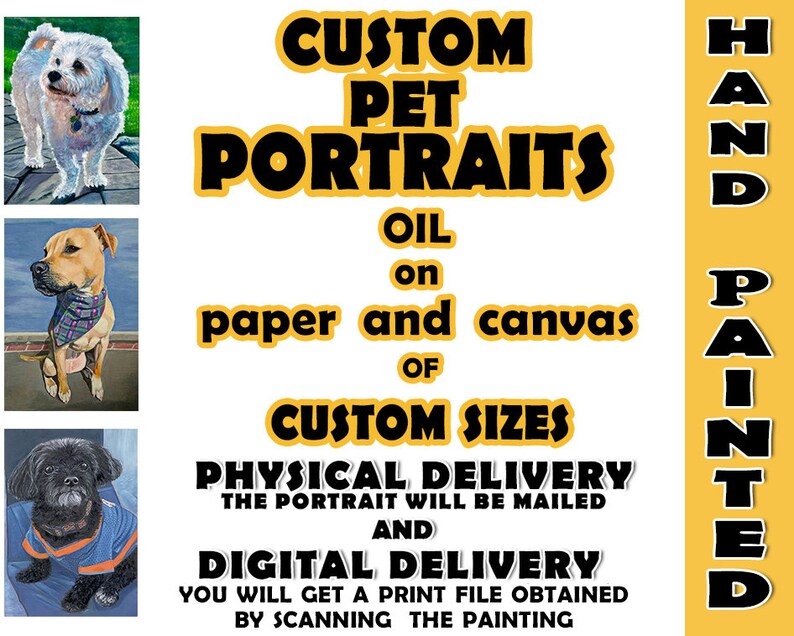 Digital Pet Portrait Commission Portrait Order Pet Portrait Personalized Dog Portrait Personalized Pet Portrait Custom Dog Portrait