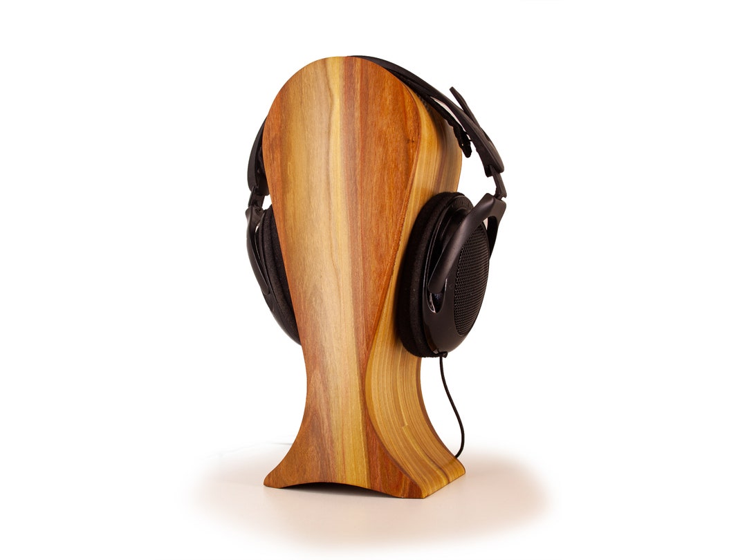 Wood Headphone Stand Wood Headset Stand Headphone Station Custom