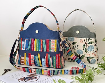 Armina Crossbody Bag Sewing Pattern | Printable Template with Step-by-Step Instructions, in Two Sizes.