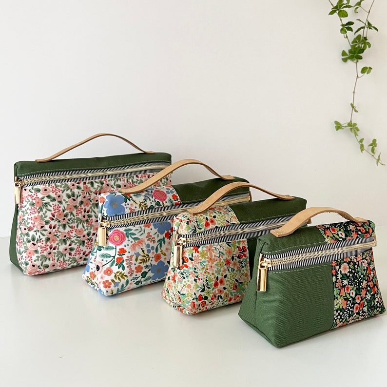 Oslo Pouch 4 sizes: mini, small, medium and big.