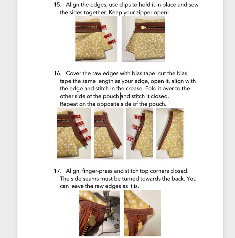 Example of the instructions/tutorial.