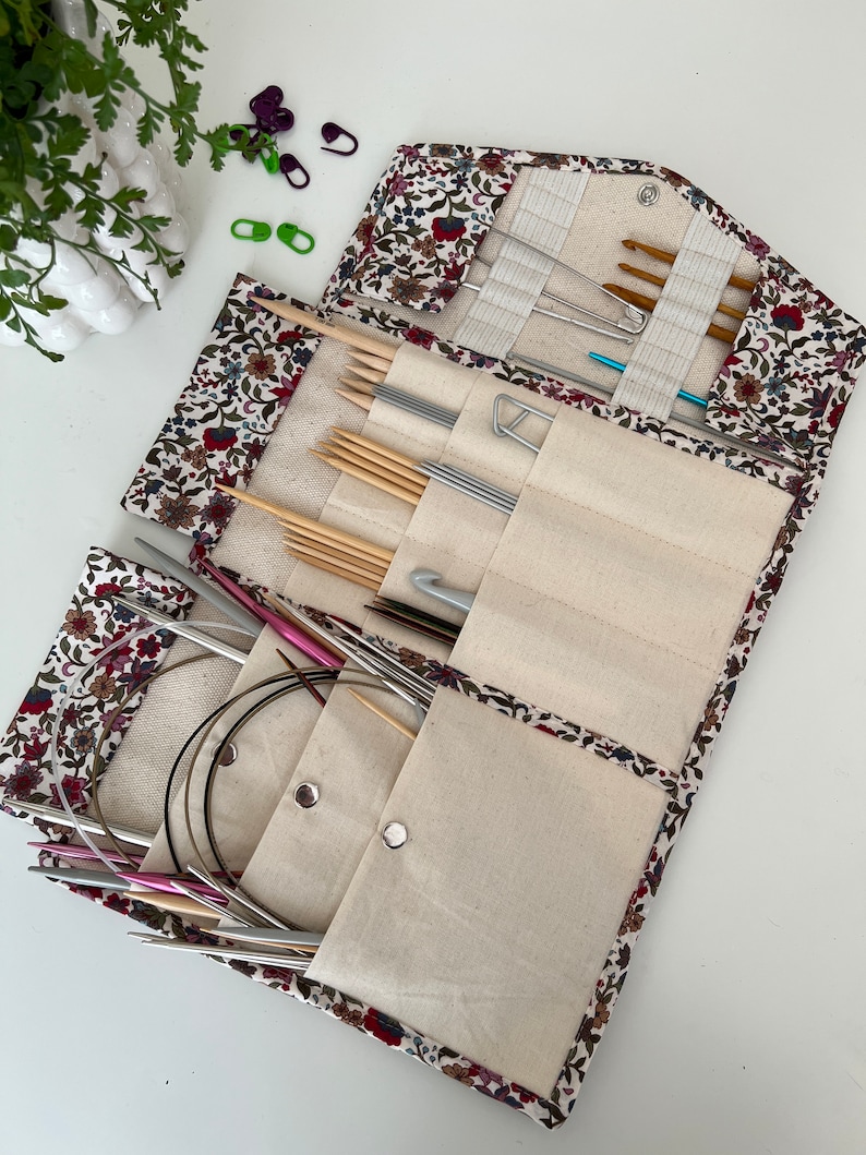 Knitting Needle Case PDF Sewing Pattern Organizer Etsy.de