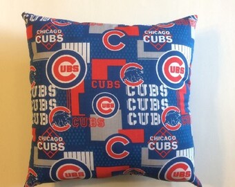 Coussin de baseball MLB Chicago Cubs of Complete 15 x 15 po, fan de sport, décoration, cadeau, homme des cavernes, tissu officiel - 10 styles