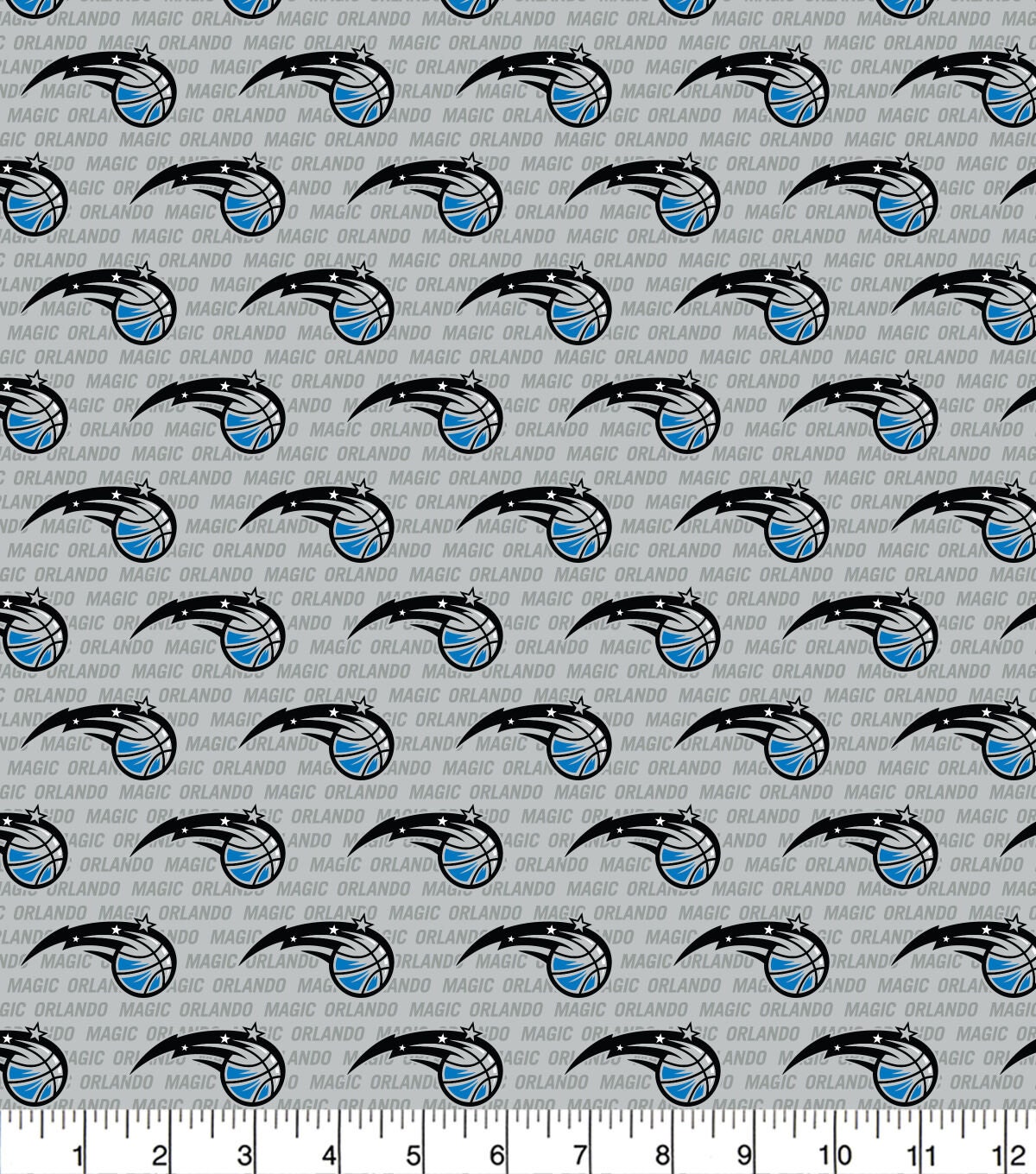 Tissu 100 % coton NBA ORLANDO MAGIC Mini Print, taille au choix, fan de sport, décoration, cadeau, homme des cavernes, tissu officiel