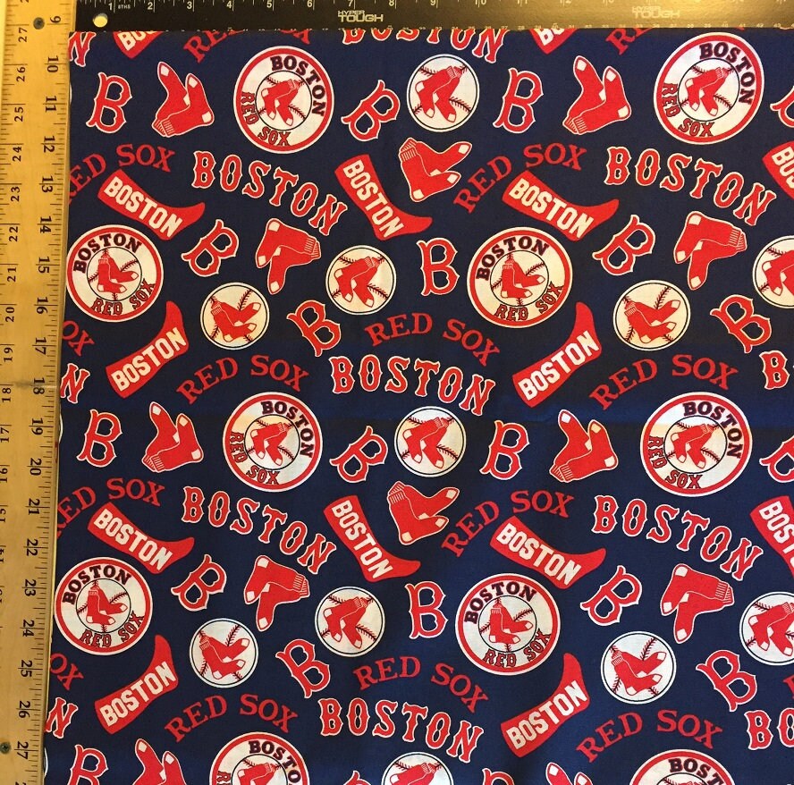 MLB BOSTON Red Sox Hall of Fame Print Baseball 100 Cotton Fabric Licensed Material Crafts Quilts Home Decor Etsy Canada