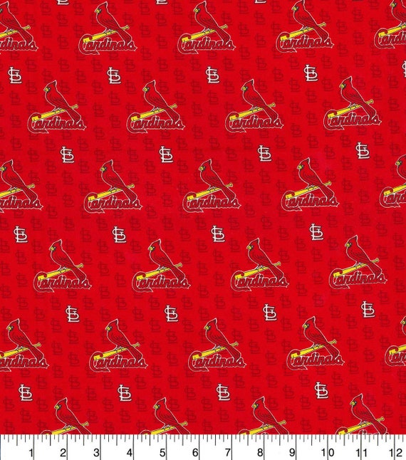 St. Louis Cardinals Baseball MLB 58 Wide Fabric by The Yard