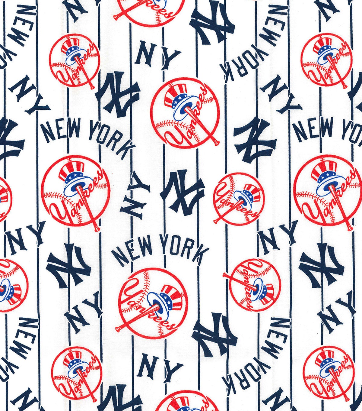  MLB Fleece New York Yankees Blocks Blue/Red/White, Fabric by  the Yard : Sports & Outdoors