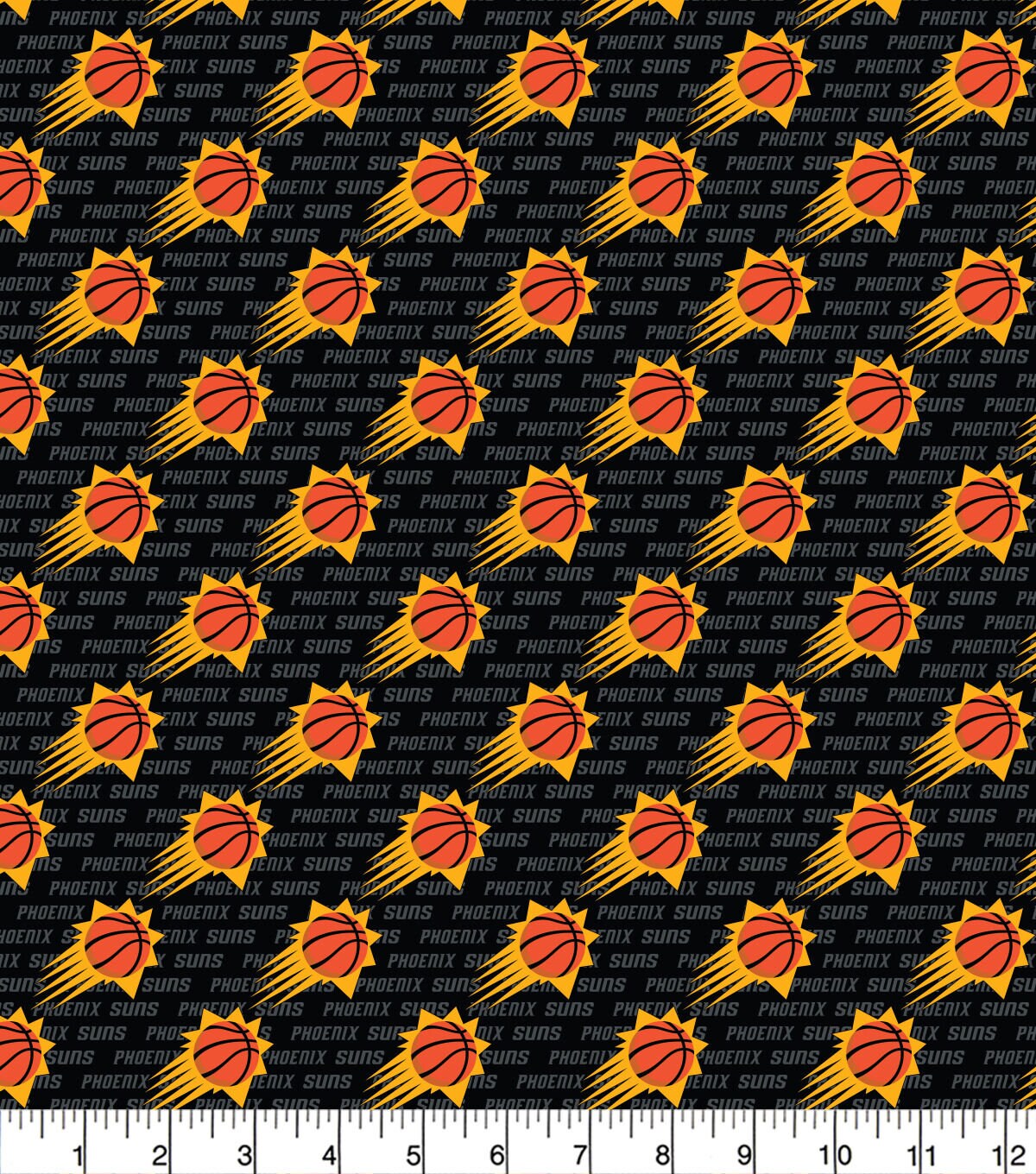 New NBA PHOENIX SUNS Mini Print 100% cotton fabric, you choose size, …