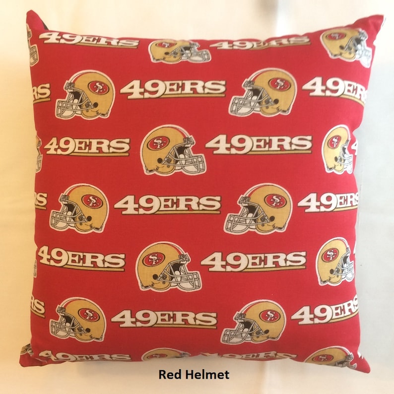 NFL SAN FRANCISCO 49ERS Complete Football Throw Pillow Sports Etsy