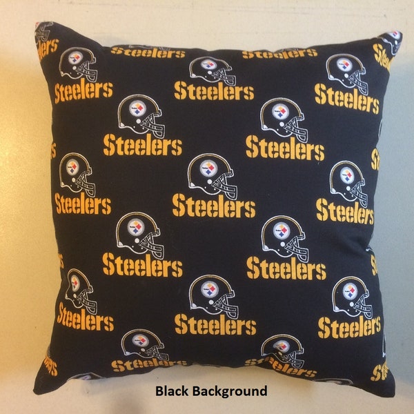 NFL PITTSBURGH STEELERS Football Throw pillow, sports fan, decorative pillow, gift, pillow cover, man cave, official fabric - 12 Styles