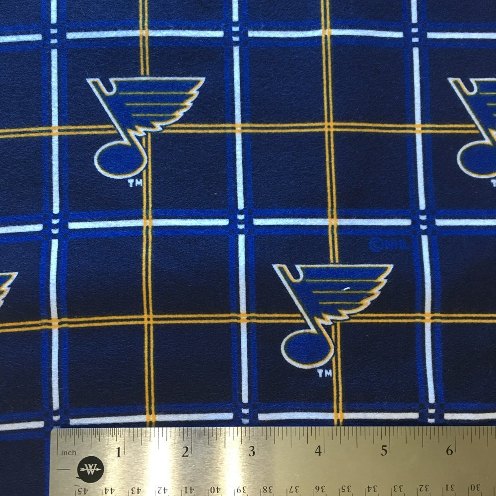 NHL ST LOUIS Blues Flannel Hockey 100% Cotton Fabric Material - Etsy