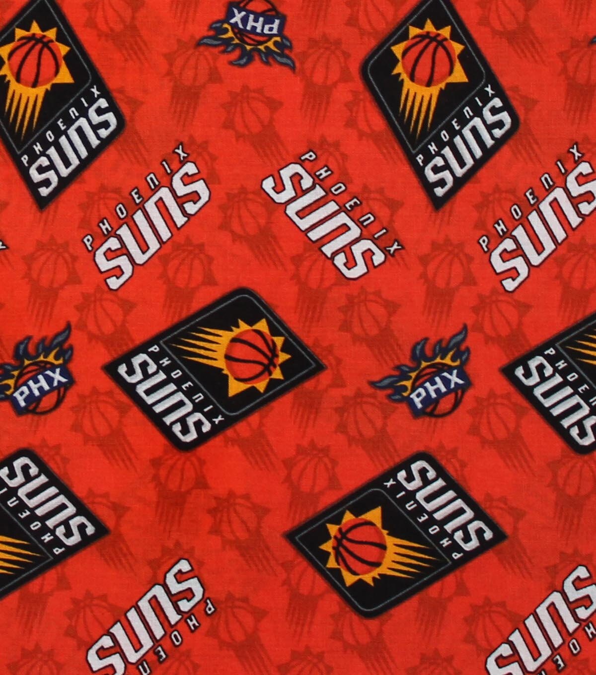 New NBA PHOENIX SUNS Allover Print 100% cotton fabric, you choose siz…