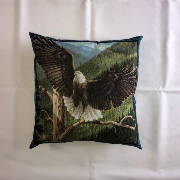 New Beautiful AMERICAN BALD EAGLE Wildlife Complete throw pillow, collectible, decorative, gift, cover, home décor  - 6 Styles