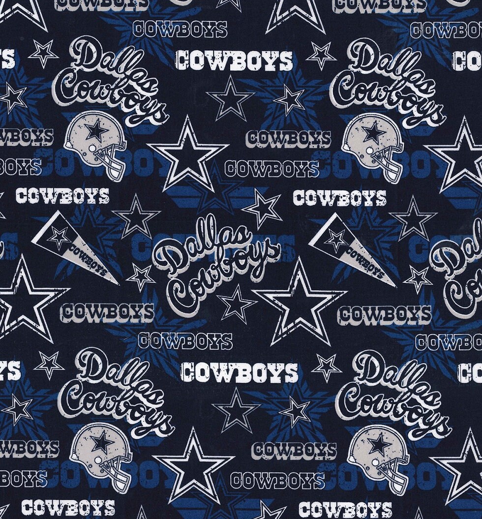 NFL DALLAS COWBOYS Vintage Retro Print Football 100 Cotton Etsy Canada