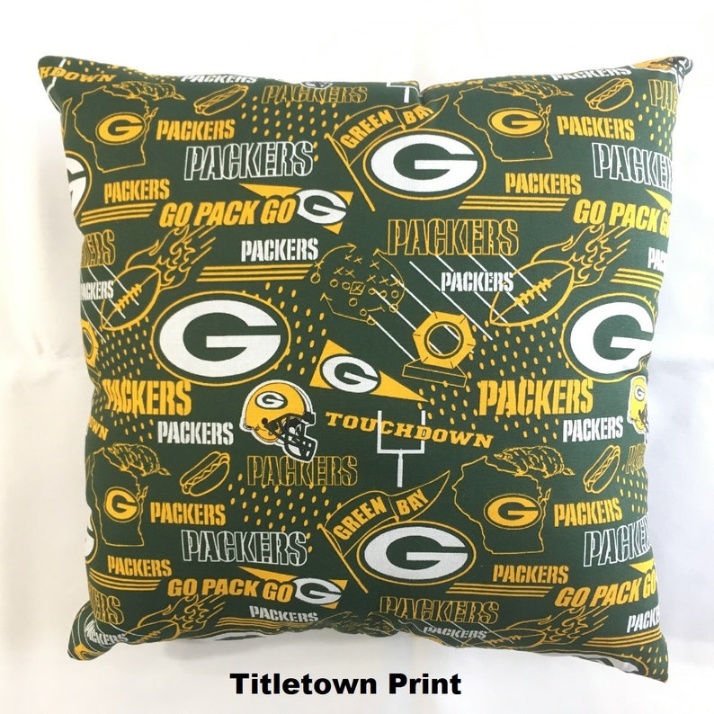 NFL Green Bay PACKERS Football Throw Pillow Sports Fan Etsy