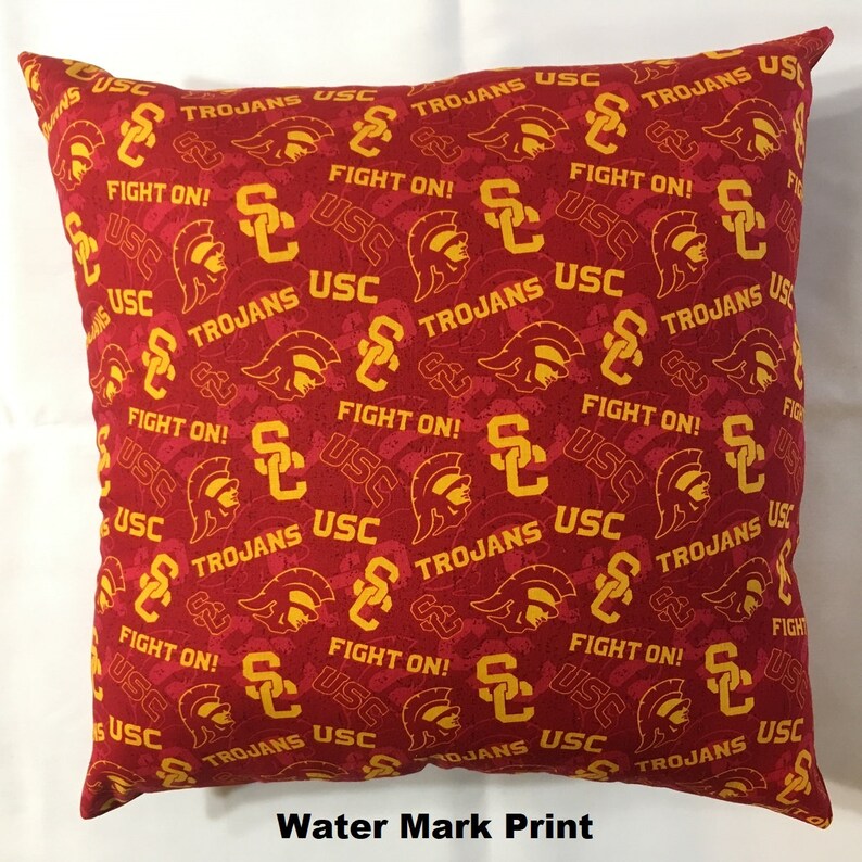 NCAA USC Trojans College Throw pillow sports fan decorative Etsy