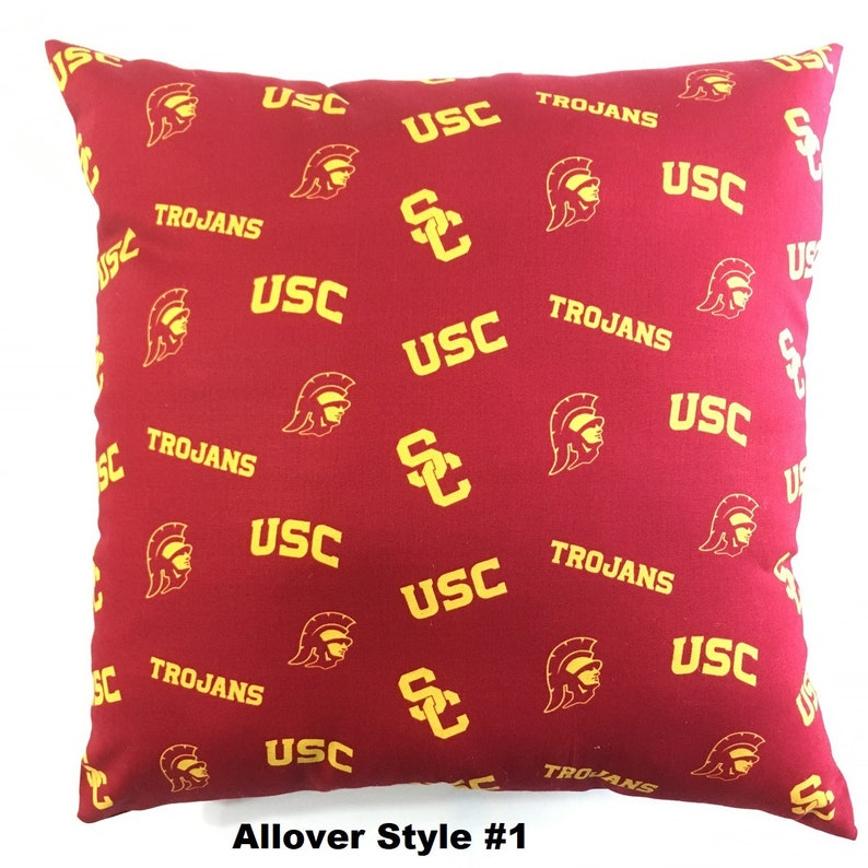 NCAA USC Trojans College Throw pillow sports fan decorative Etsy