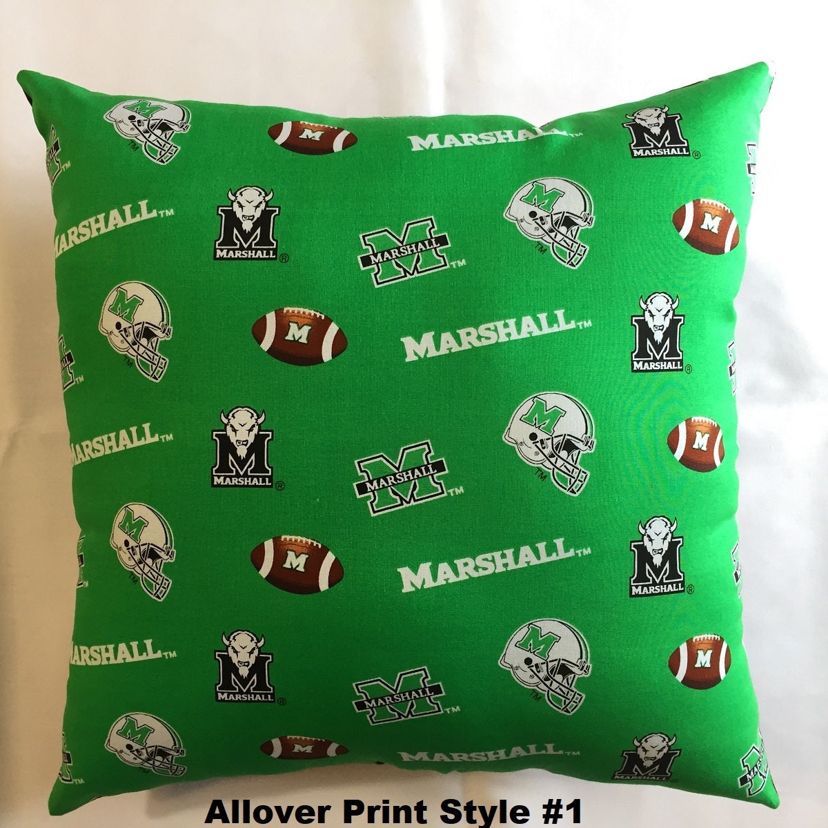 NCAA MARSHALL UNIVERSITY Thundering Herd College Throw pillow Etsy