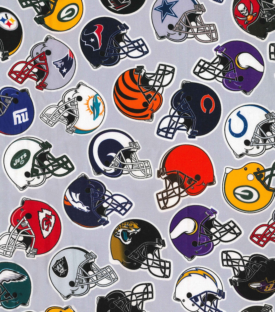 NFL ALL TEAMS Helmets Football 100 cotton fabric material you Etsy