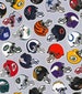 NFL ALL TEAMS Helmets Football 100% cotton fabric material you choose the size, licensed for Crafts, Quilts, Home Decor 