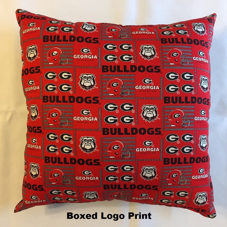NCAA BULLDOGS Complete 15 College Throw pillow Etsy