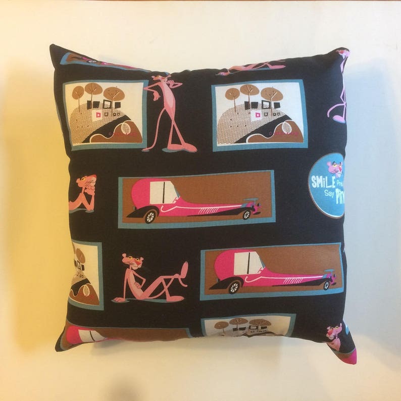 New PINK PANTHER Complete TV Movie 15 X 15 Throw Pillow Etsy