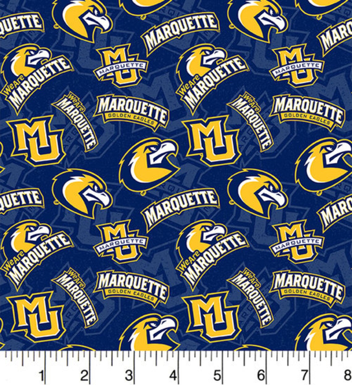 NCAA University of MARQUETTE GOLDEN Eagles Watermark Print Etsy