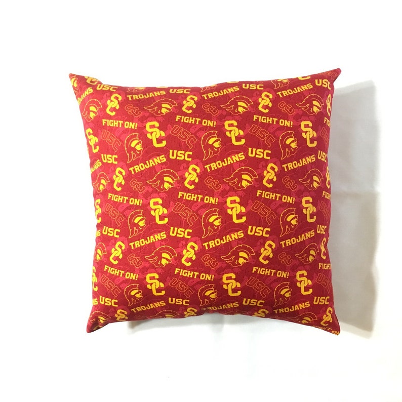 NCAA USC Trojans College Throw pillow sports fan decorative Etsy