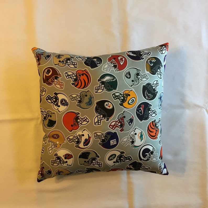 NFL ALL TEAMS Football Throw Pillow Sports Fan Decorative Etsy