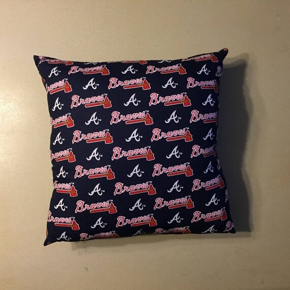 Home & Garden Braves Pillow Atlanta Braves Pillow MLB Handmade in USA