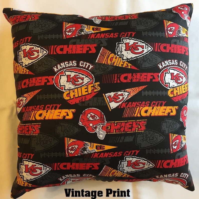 NFL KANSAS City CHIEFS Complete Football Throw Pillow Sports Etsy