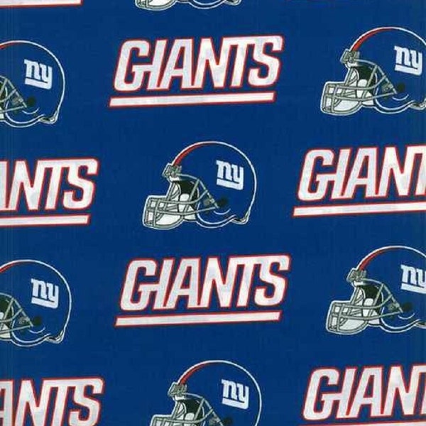 NFL New York GIANTS Football 100% cotton fabric material you choose length licensed Crafts, Quilts, Home Decor