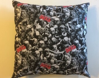 The WALKING DEAD TV show Zombies Complete throw pillow, collectible, decorative, gift, cover, home decor, offical fabric