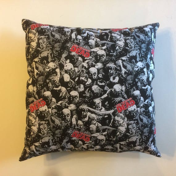 The Walking Dead Tv Show Zombies Complete Throw Pillow Etsy