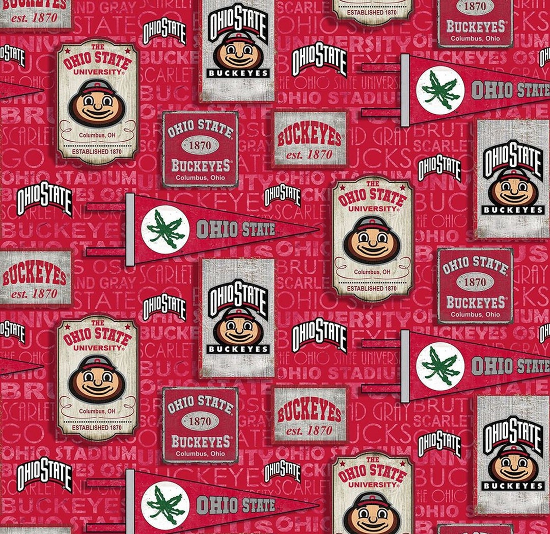 Ohio-buckeyes Fabric, Wallpaper and Home Decor