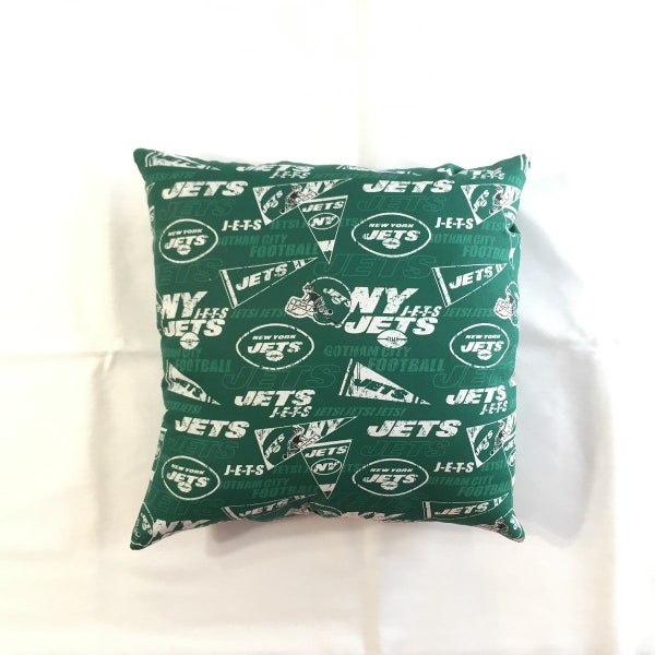 NFL New York JETS Complete Football Throw pillows, sports fan, decorative pillow, gift, pillow cover, man cave, collectible - 3 Styles