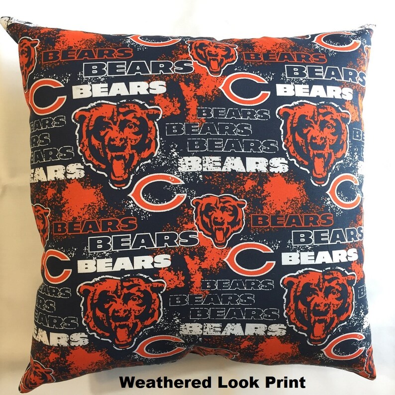NFL CHICAGO BEARS Complete Football Throw Pillow Sports Fan Etsy