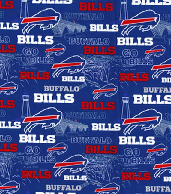 NFL BUFFALO BILLS Hometown Print Football 100 cotton fabric licensed material Crafts Quilts Home Decor