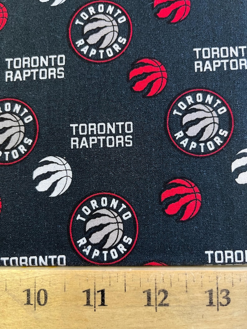 Toronto Raptors Pattern New NBA TORONTO RAPTORS Allover Print #2 100% Cotton Fabric, You Choose ...