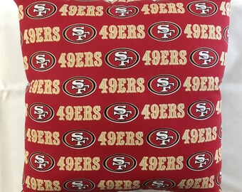 NFL SAN FRANCISCO 49ERS Complete Football Throw pillow, sports fan, decorative pillow, gift, pillow cover, man cave, collectible - 11 Styles