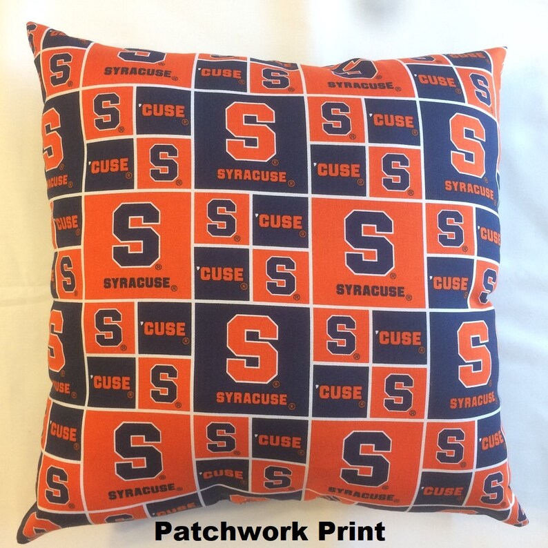 NCAA Syracuse Orange college Throw pillow sports fan Etsy