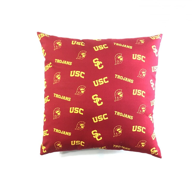 NCAA USC Trojans College Throw pillow sports fan decorative Etsy